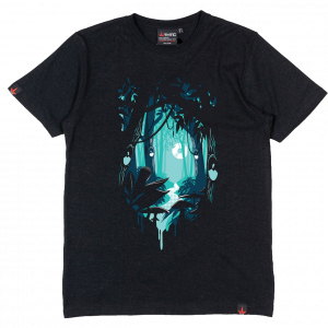 Deep Forest - Premium Weight Hemp/Cotton T-Shirt - Mens - Black - S