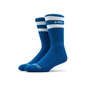 THTC Low Class Letter Crew Socks - Blue