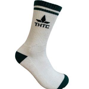 THTC Socks - Mens - Ecru/Bottle Green